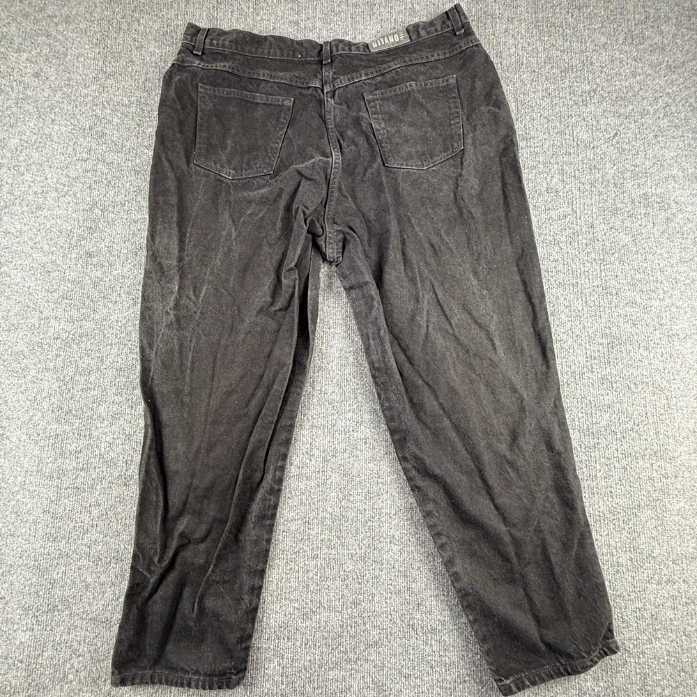 VTG Gitano Jeans Womens 26W Charcoal Wash High Rise Relaxed Tapered Denim Pants - Picture 6 of 8